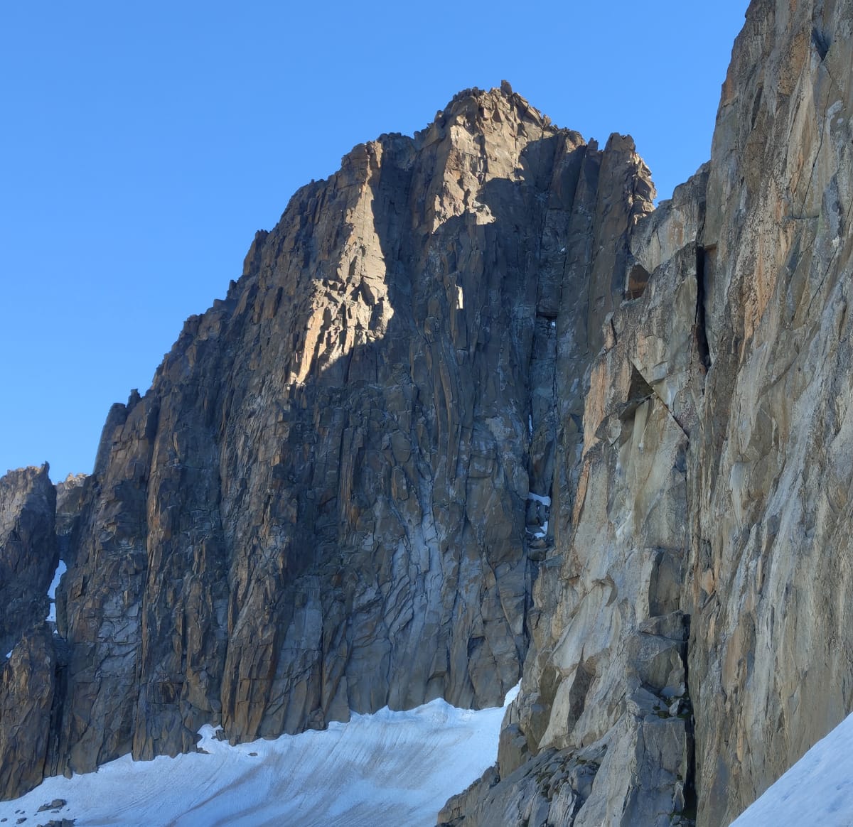 Rápeles, descenso cara sur Pico Abadias